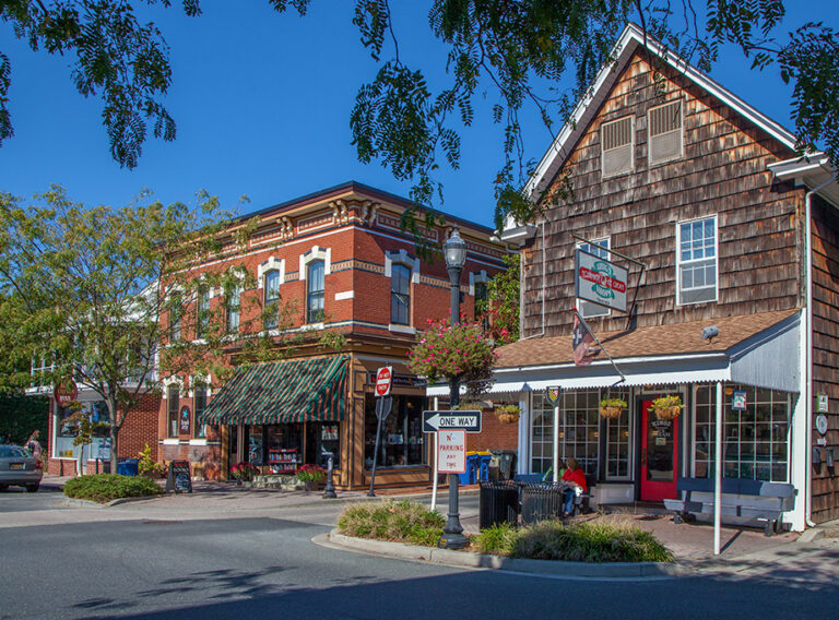 Outdoor Local Shopping Area