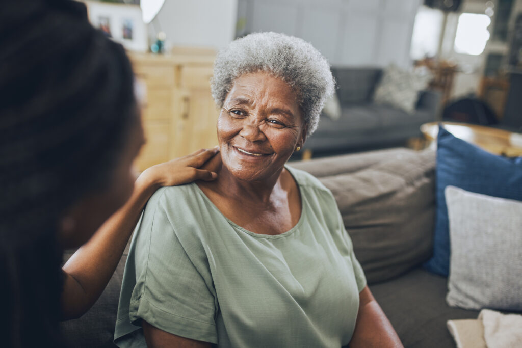 Senior Woman Smiling at Camera